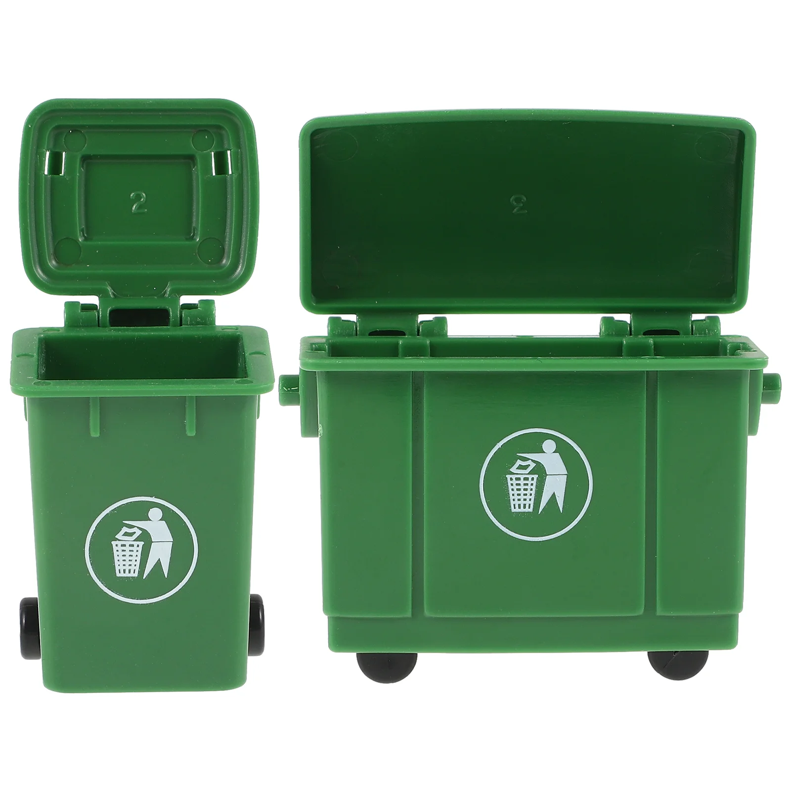 2 szt. Domek dla lalek puszki na śmieci miniaturowy kosz na śmieci mały domowy kosz na śmieci Model