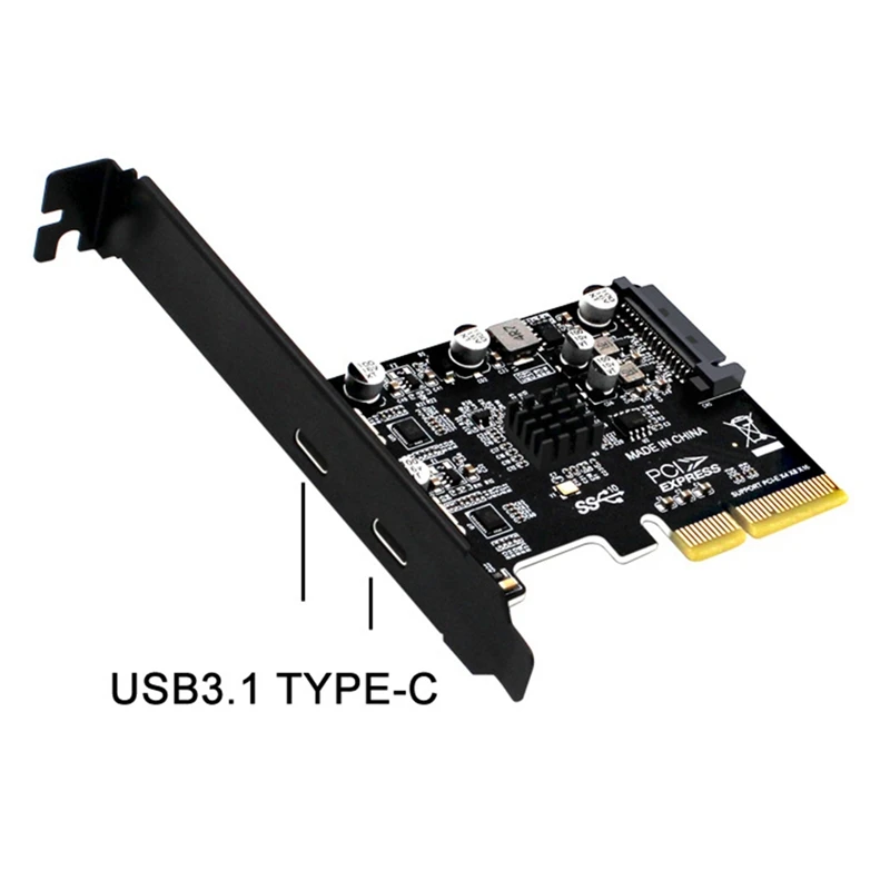 Pcie To USB3.1 Expansion Card Pci Express 3.0 Adapter Card For Desktop PC Computer