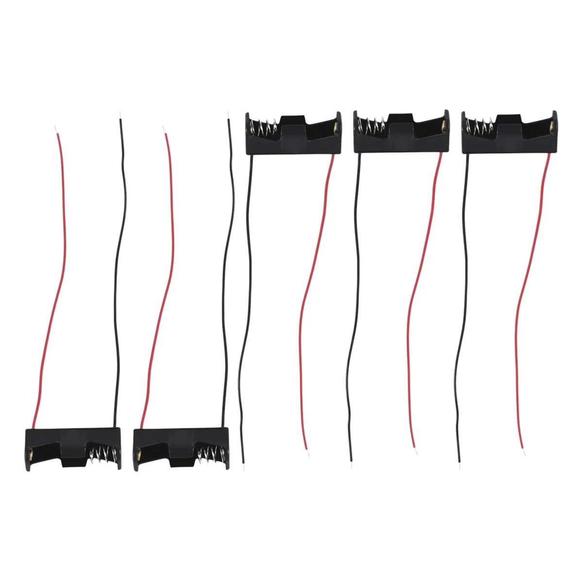 バッテリー収納クリップボックスケース、ワイヤー付きセルホルダー、5個、1 23a、a23、12v
