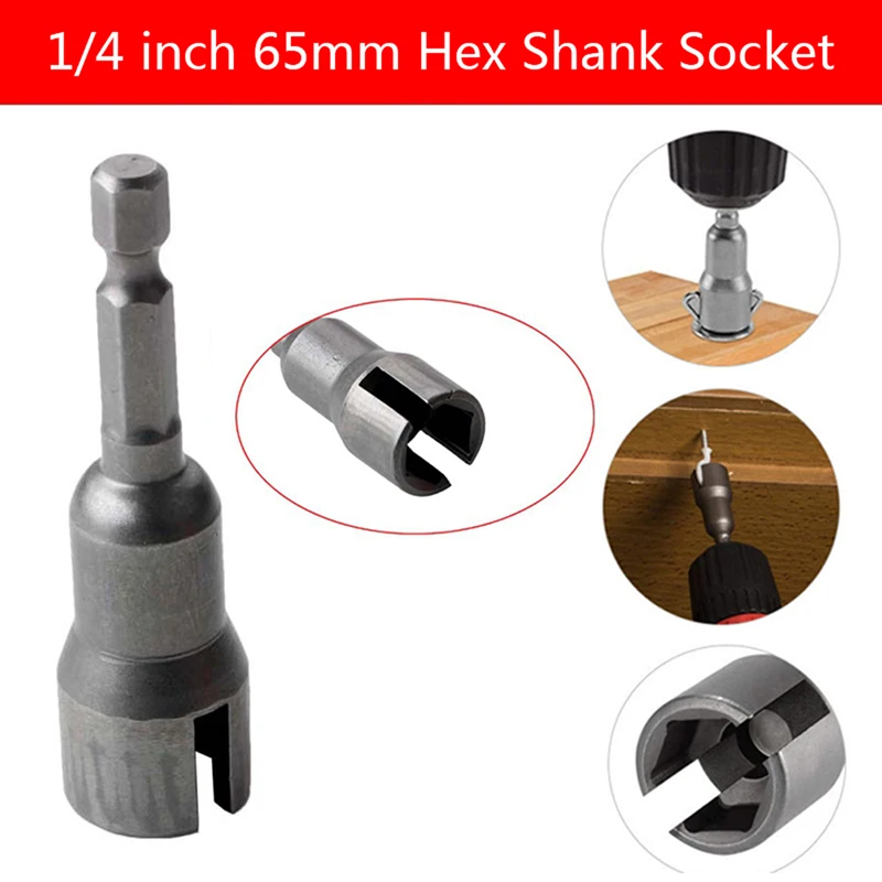 Slotted Hexagonal Handle 65mm Electric Screwdriver Socket Wrench Butterfly Hole