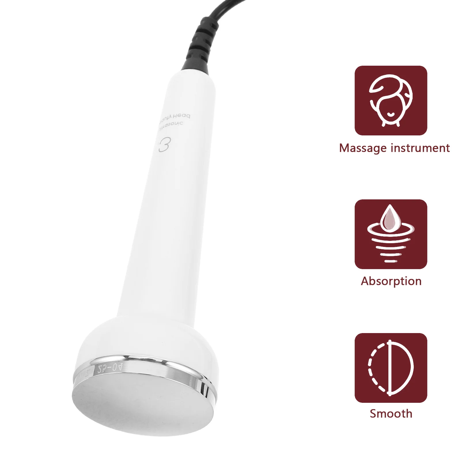 Sonda massageadora facial ultrassônica, limpeza profunda, remoção de cravos, massagem portátil, ferramenta de cuidados com a pele, purificação de poros