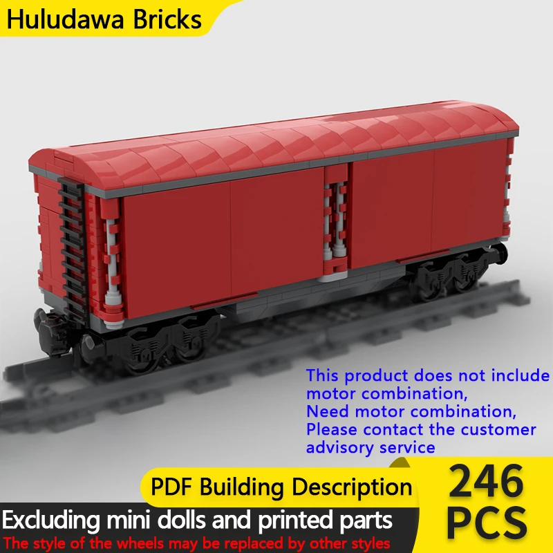 

Модель городской автомобиль MOC, строительные кирпичи, открывающаяся коробка, грузовой вагон, модульная технология, детские праздничные подарки, сборка игрушек, костюм