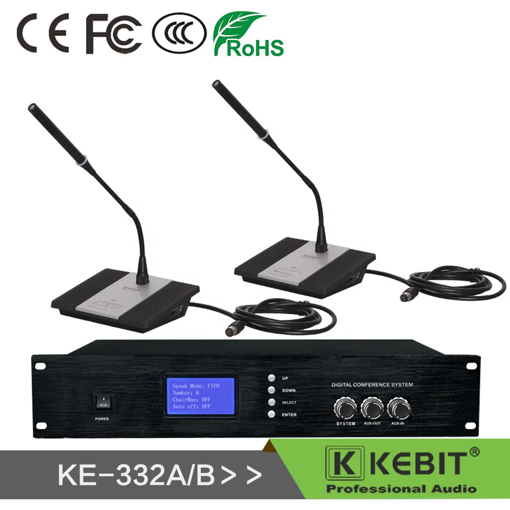 

KE-332A/B Wired Chairman Delegate Unit Conference Room System Microphone