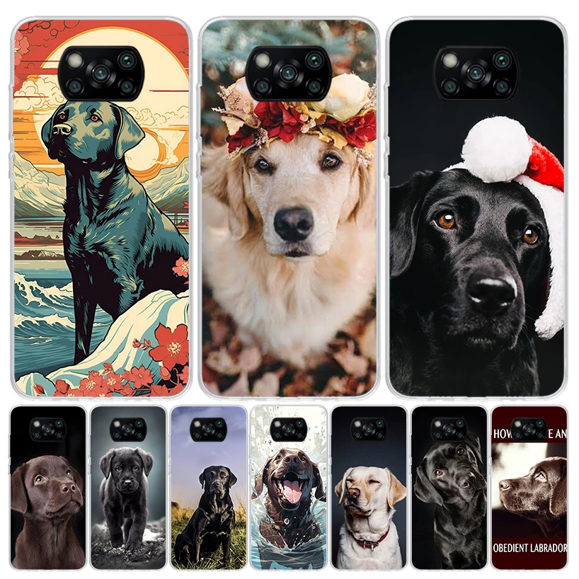 Labrador Retriever Dog Case Phone Cover for Xiaomi Poco X3 Nfc X5 X6 X4 Gt F6 F5 Pro F4 F3 F2 M5S M5 M4 M3 5G Trend Fundas