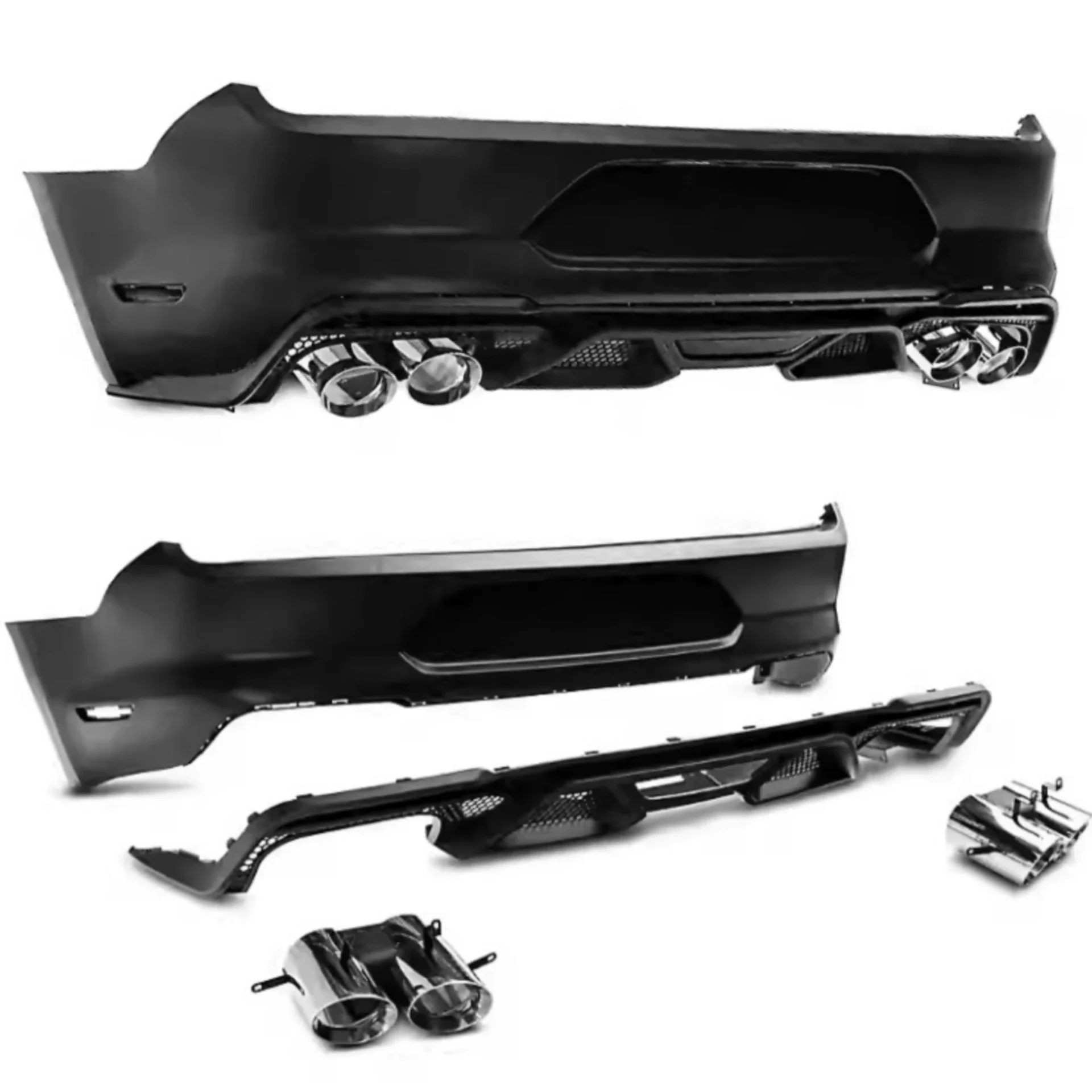 

Rear Bumper Assembly Spoiler Tail Throat for Ford Mustang GT500 2015-2017 Modified New Style Body Kit Car Accessories