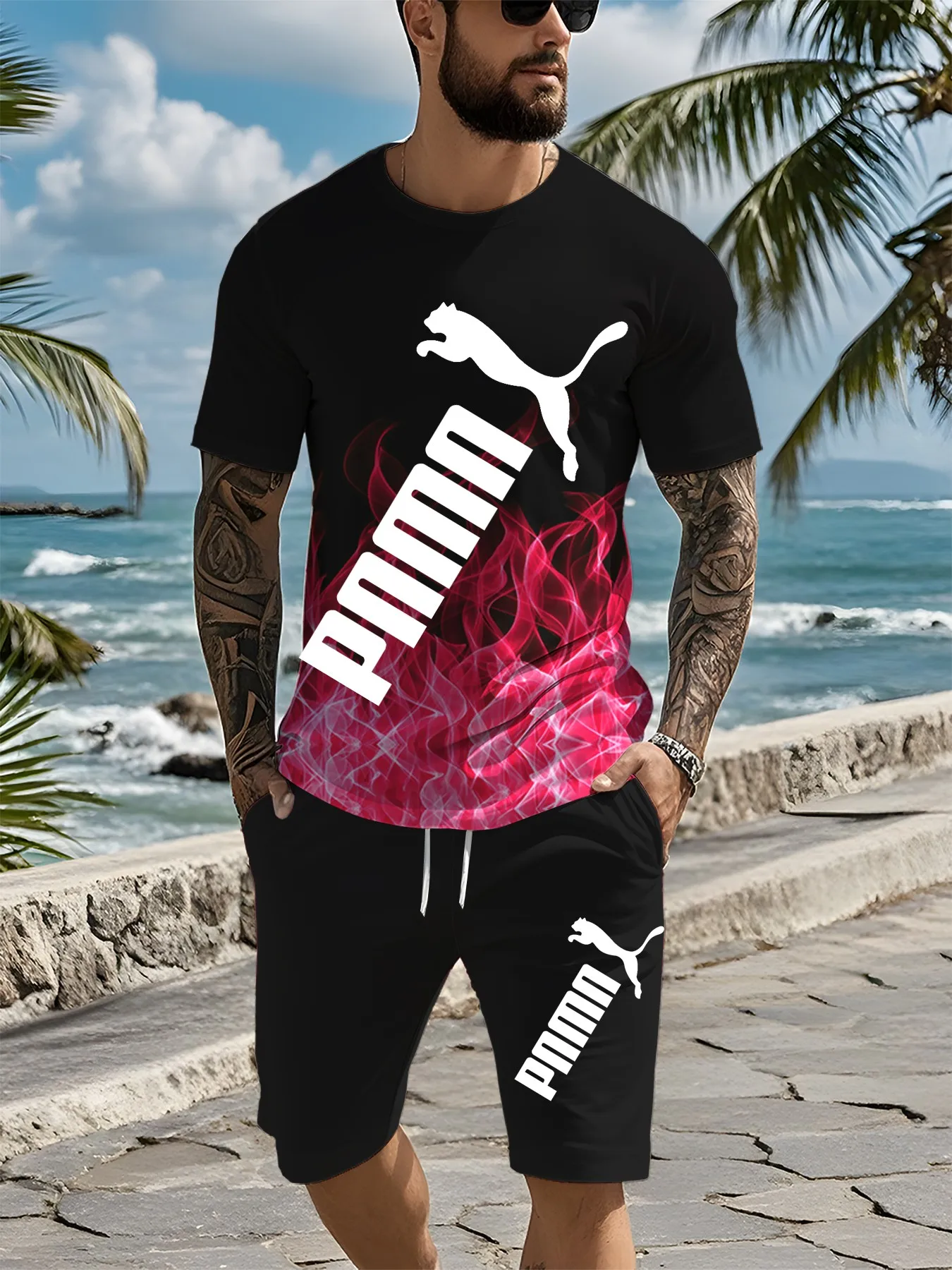 Bullpadel sport male t-shirt tennis sport short sleeve 3d printed football training t-shirt summer badminton training