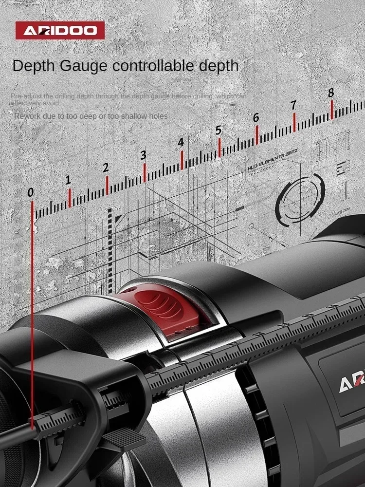 Taladro con cable compacto de 220 V para trabajos de precisión y espacios apretados, ideal para proyectos de bricolaje