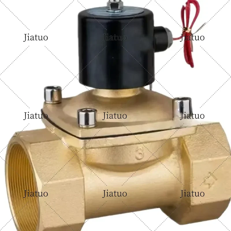 3 Inch Brass 2 Way Solenoid Valve 220V AC Normally Closed Wire Type Large Water Control tool parts