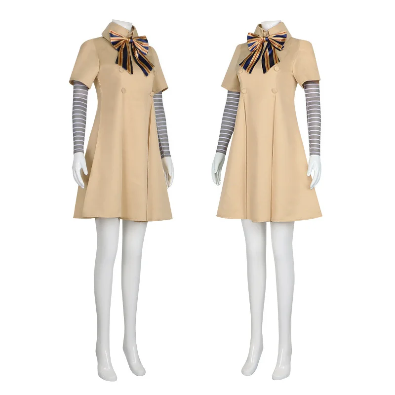 M3GAN Cosplay Costume Dress for Kids Girls AI Doll Robots Two Thousand and Twenty-three Megan Dresses Uniform Halloween Costumes