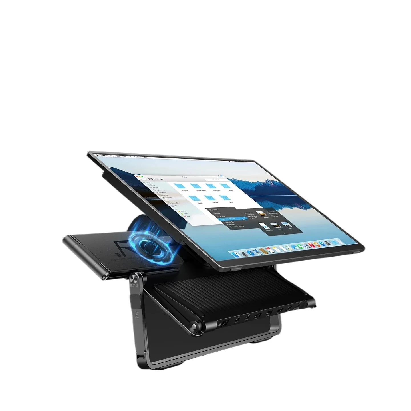 Free screen portable monitor docking stand, notebook sub-screen accessories office