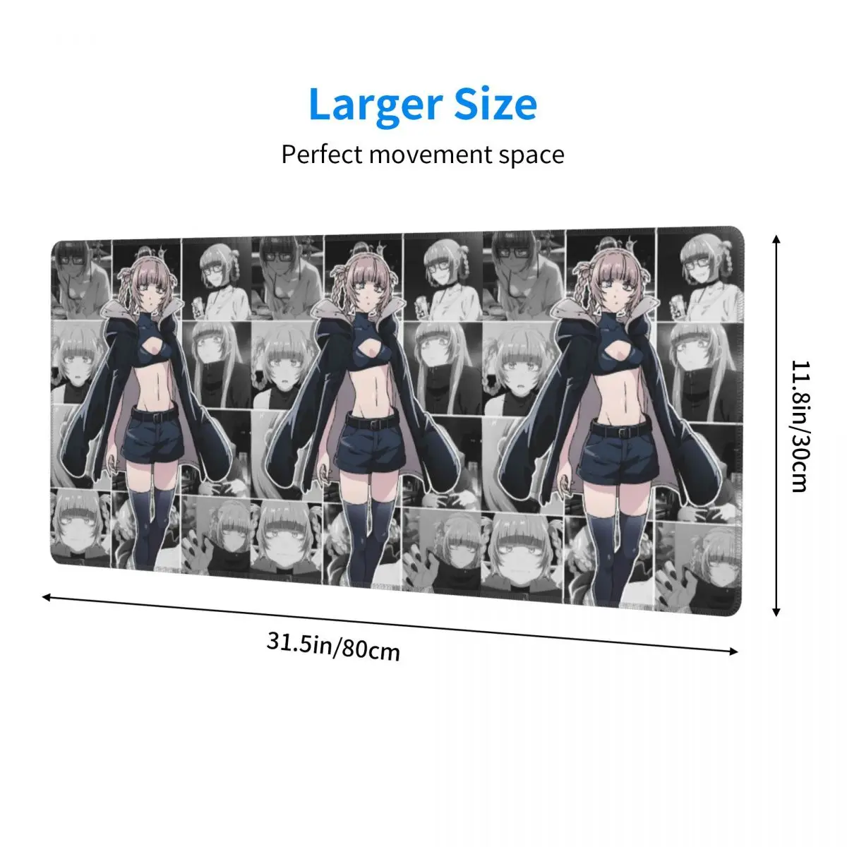 Call Of The Night Anime Nazuna Nanakusa Large Mouse Pad Computer Keyboard Mouse Mat Gamer PC Laptop Desk Mat Office Table Mats