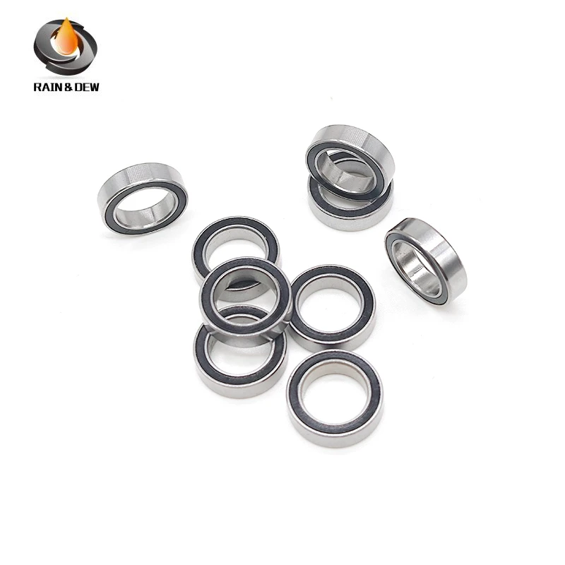 B032-2RS 10x16x5mm GCR15 ABEC-7 2RS Sealed Bearing for Skateboard Fishing Reel RC Car Hub Motor