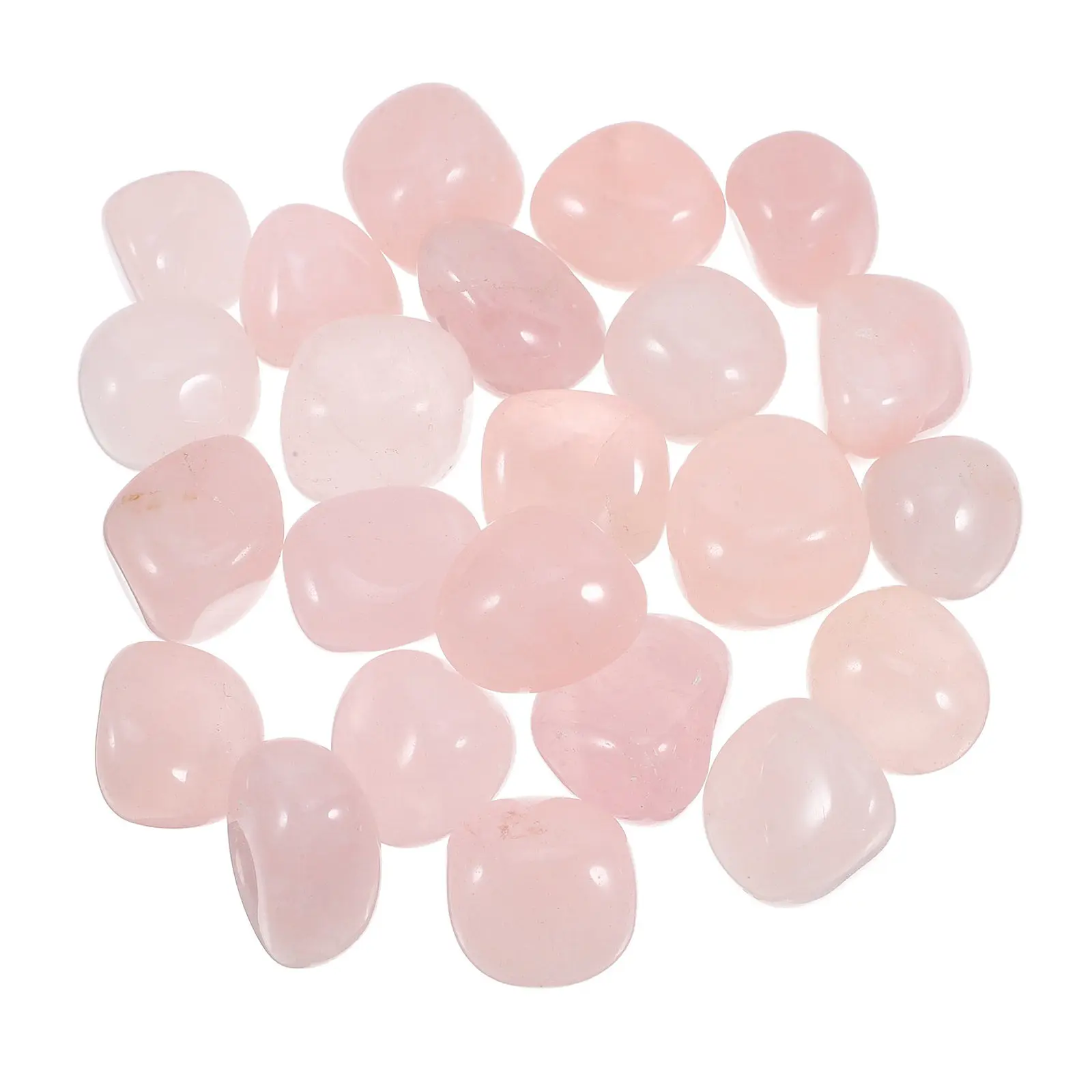 2-3Cm Natural Rose Quartz Crystals Polished Tumbling Stones for Meditation Crystals Fish Tank Rocks Terrarium Decor Vase Fillers