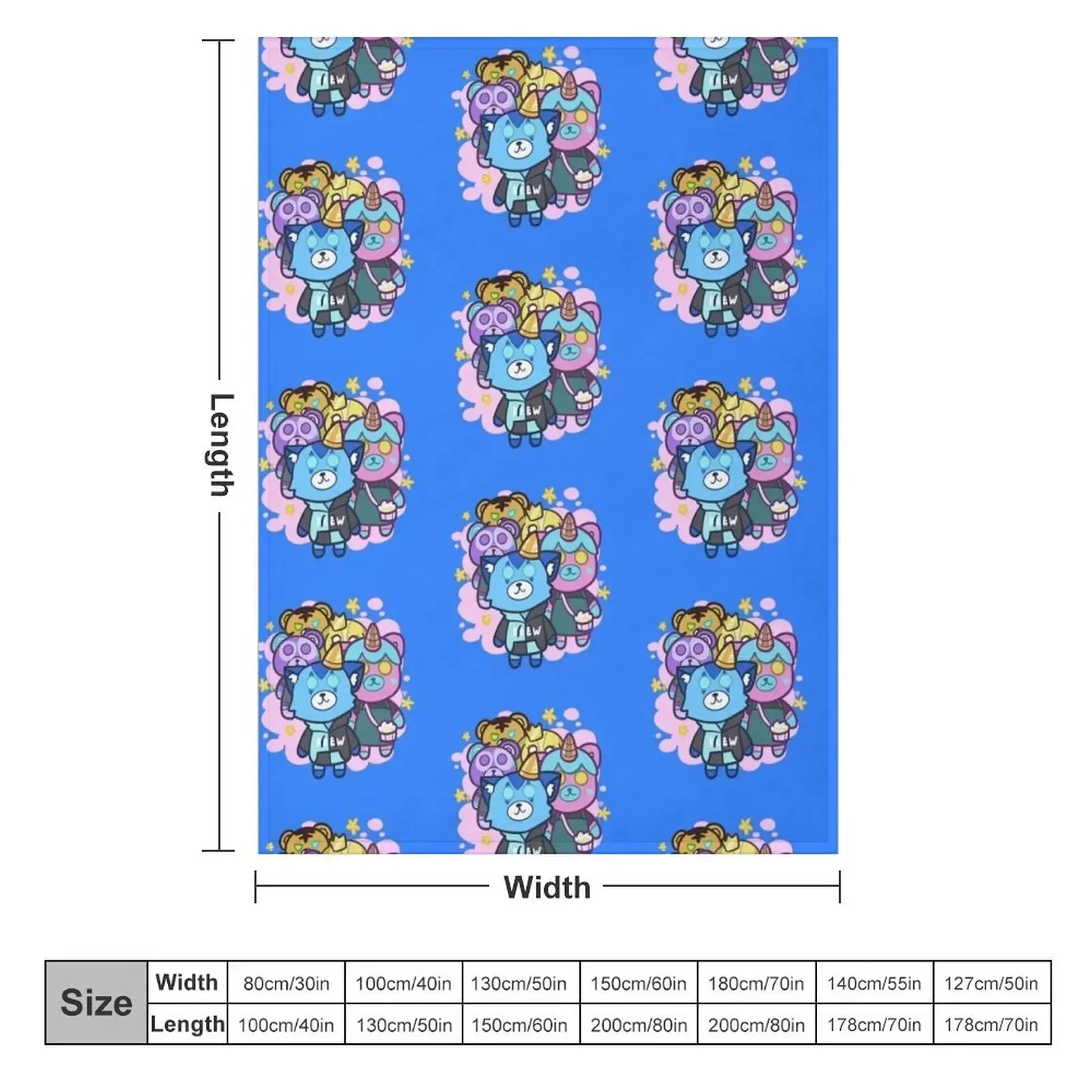 Krew Plushies Group Throw Blanket Winter beds Kid'S Blankets