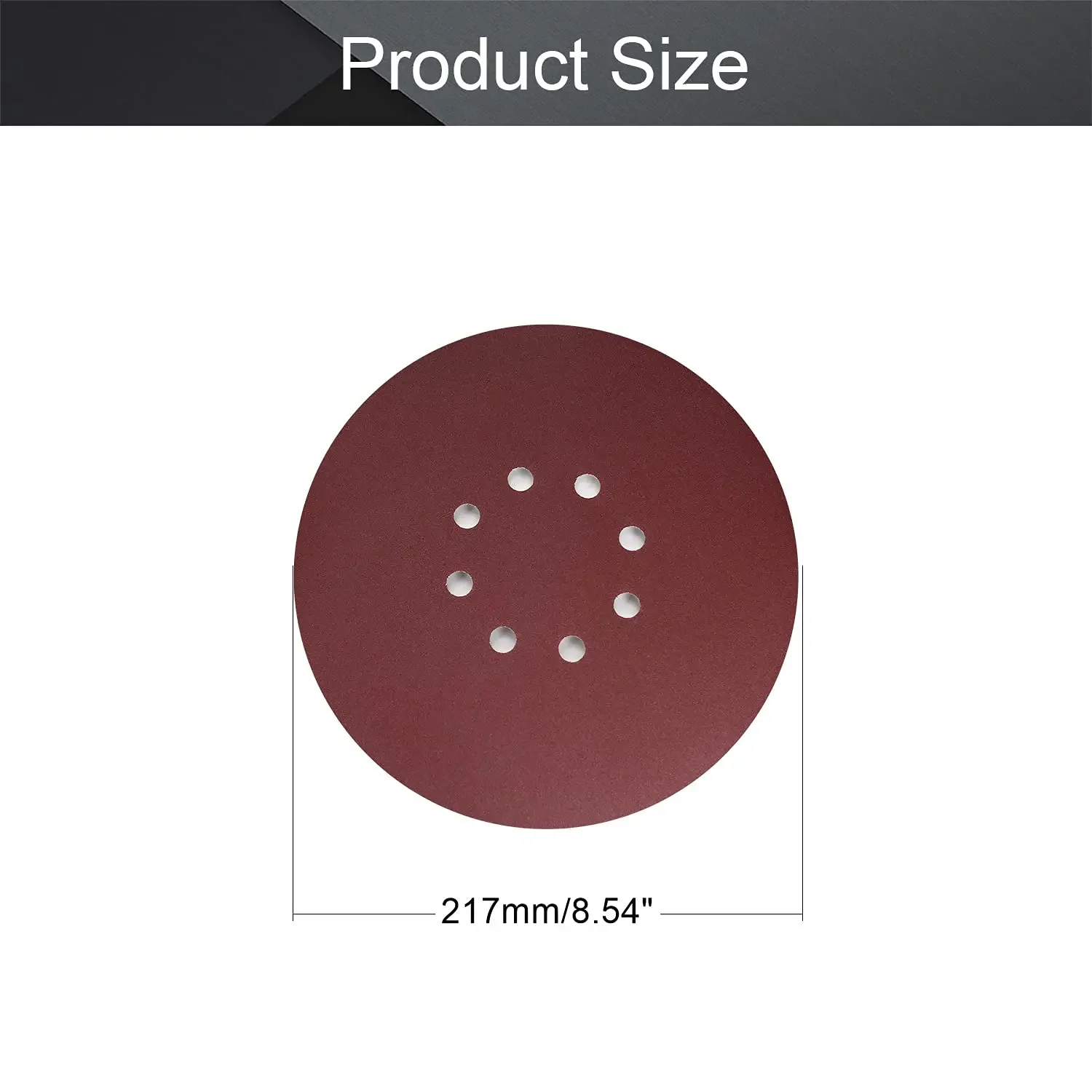 10 Pack 9 Inch 8 Hole Hook and Loop Drywall Sanding Disc 225MM Aluminum Oxide 40-600# for ‎Drywall Sander Wood Furniture Finish