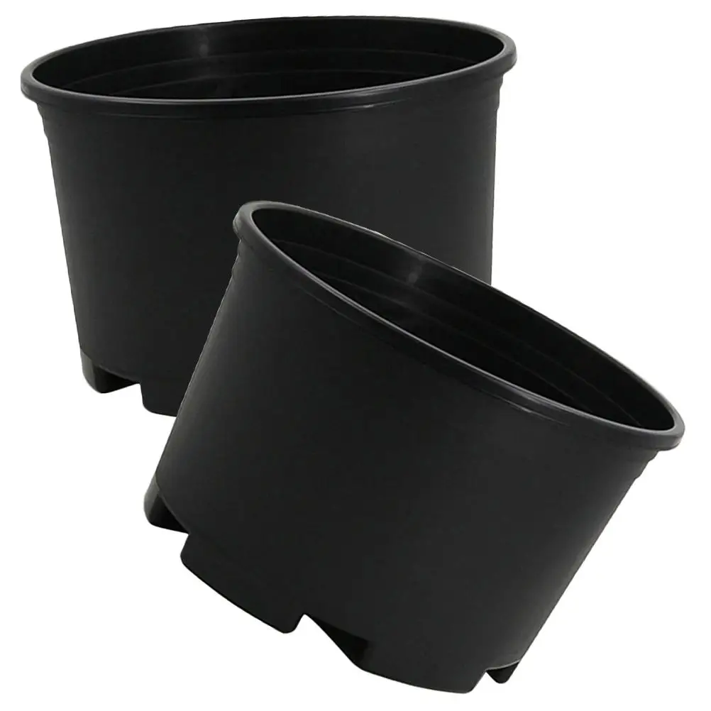 

2Pcs Extra Large Plastic Flower Pots 30cm Diameter Nursery Pots for Trees Indoor Flowers chid Plants Square Container Balcony