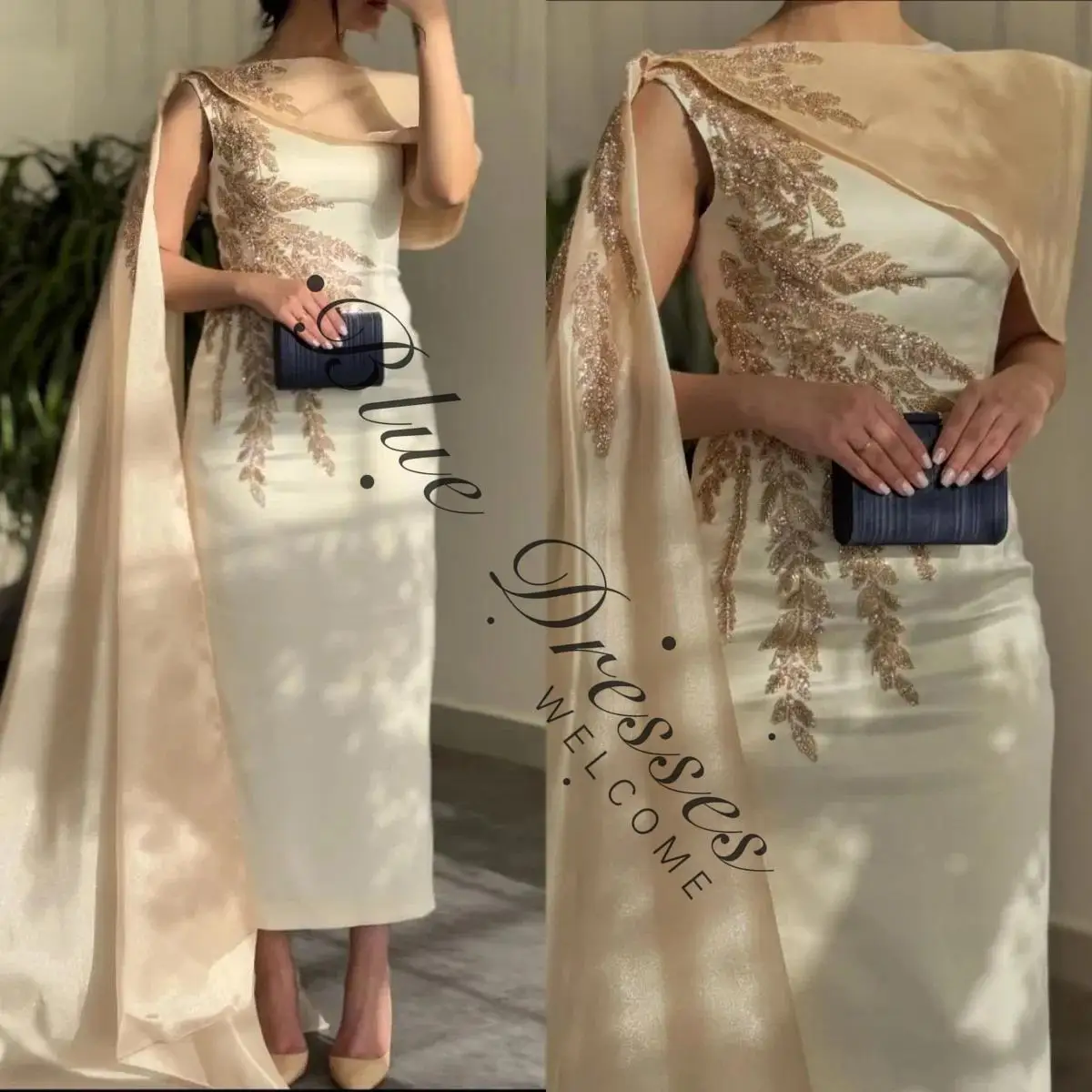 

customized Column Scoop Neckline Elegant And Pretty Women'S Dresses Lace Floor-Length Part