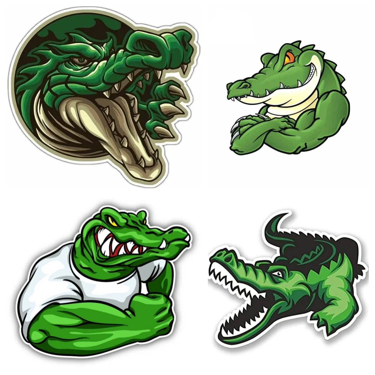 

Creativity Ferocious Strong Crocodile Car Sticker Laptop Car Window Truck Bicycle Van Helmet Racing PVC Vinyl Decals Wholesale
