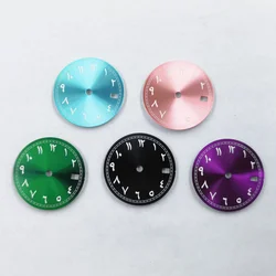 29mm Sterile Watch  Pink  Green Black Purple Dial fit NH35 NH36  Movement  dial Green Luminous