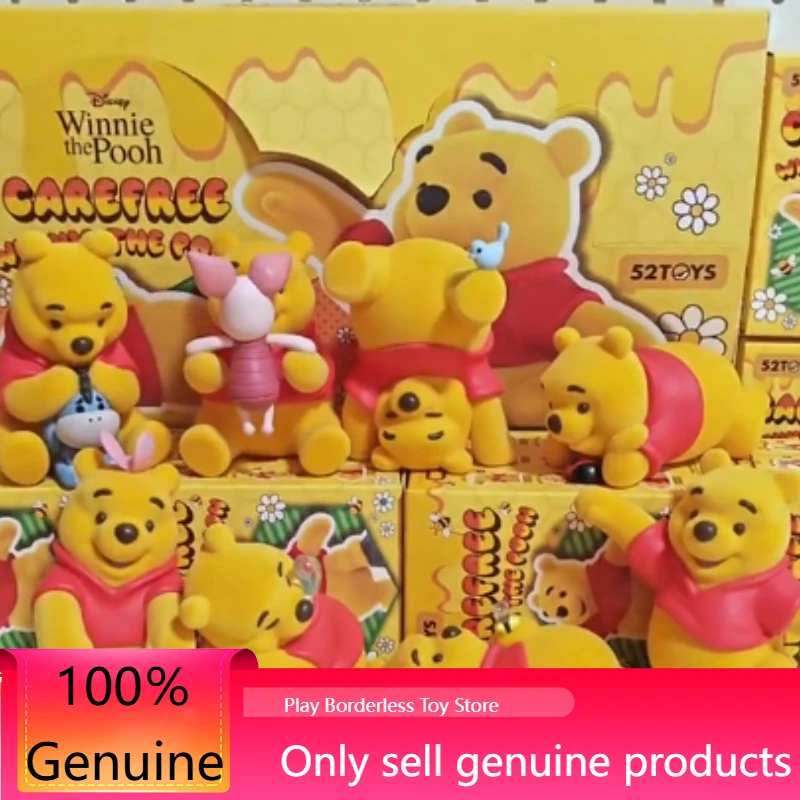 

Genuine Carefree Winnie The Pooh Series Blind Box Trendy Toy Doll Desktop Ornament Decorative Figurine Collection Surprise Gifts