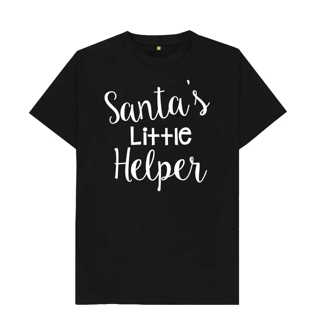 SANTA'S LITTLE HELPER T SHIRT T-shirt is casual and creative  Cool Printed Crazy T Shirts  Classic letter Printed T Shirts