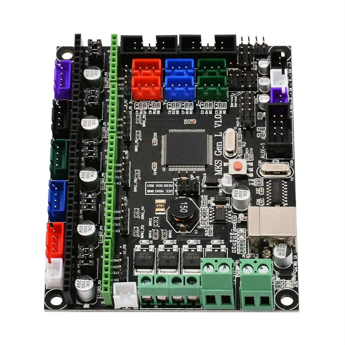 

Плата управления 3D-принтером Mks Gen L V1.0 Материнская плата Integrate Ramps 12/24V-A50M