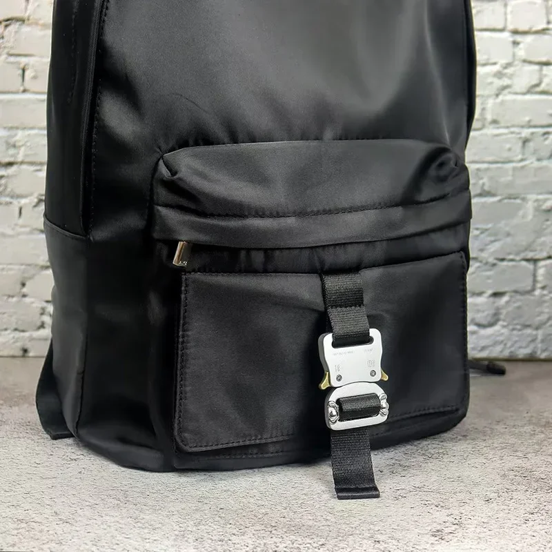 High Quality 1017 ALYX 9SM Computer Backpacks Casual Buckle Closure Nylon Big Capacity Women's Men's Alyx Black Function Package