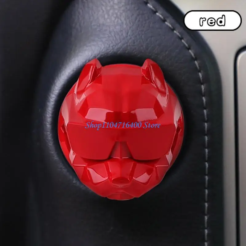 y1gd Dog Engine Ignition Start Stop Push Button Switch Button Cover Trim