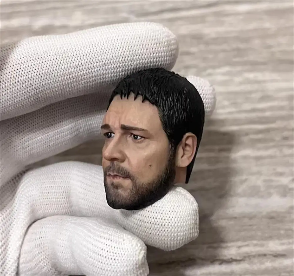 For Sale 1/6th Russell Crowe Gladiator Male Head Sculpture For Usual 12inch Doll Action Figure