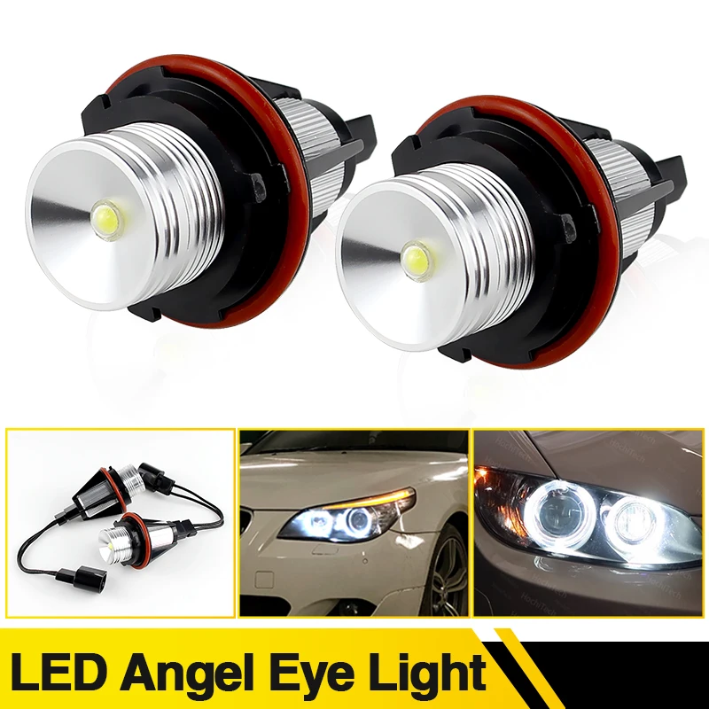 

2PC For BMW 1/5/6/7 Series E87 E39 E60 E61 E63/E64 E65/E66 E83 X3 E53 X5 LED Angel Eye Headlight Bulbs Fog Light Car Accessories