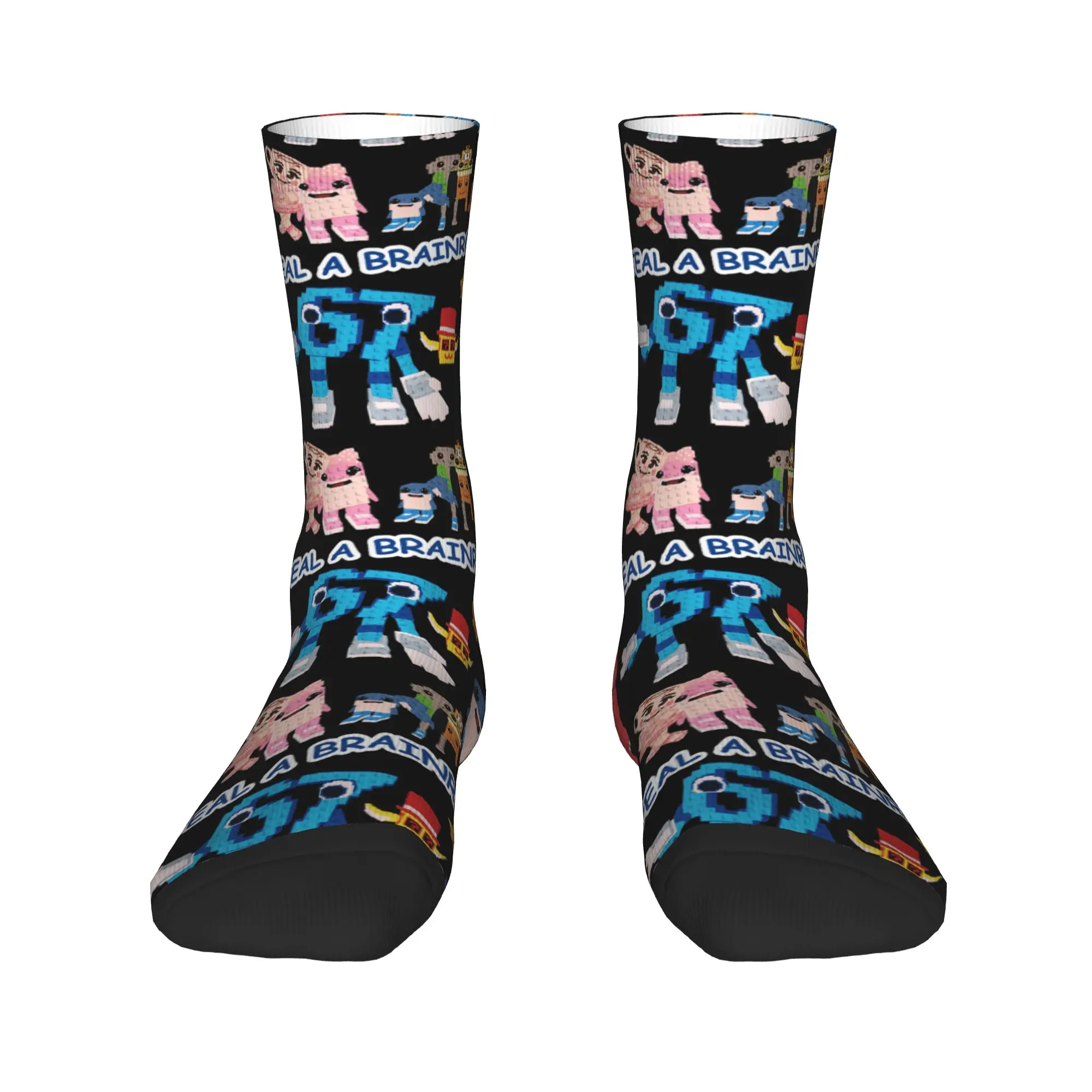 سرقة جوارب Brainrot الجرافيك الجوارب الحديثة الخريف المضادة للانزلاق الجوارب الكبار الرجال تسلق الجوارب الناعمة