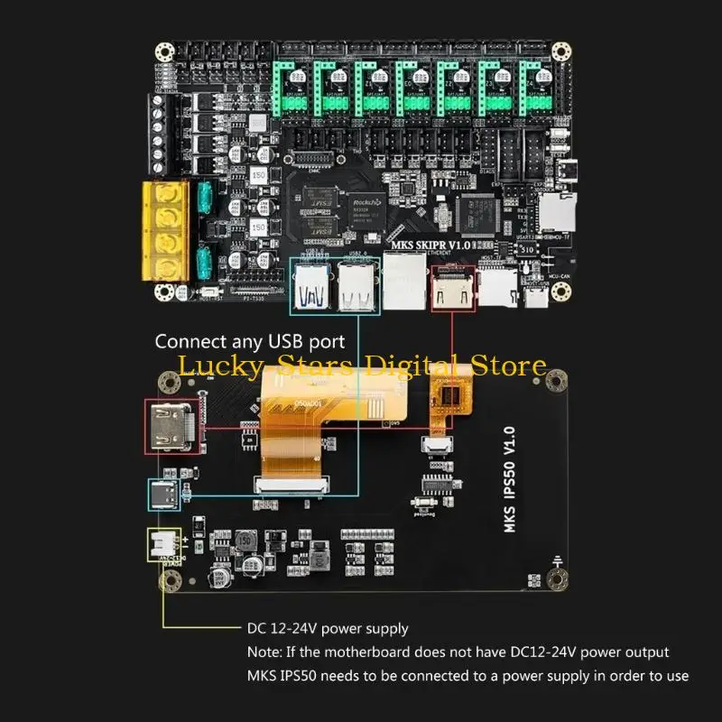 

T3EE Printer Parts TFT Screen MKS IPS50 5Inch USB Type C 800x480 Independent