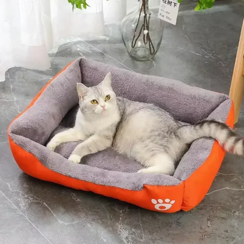 

Pet Cat And Dog Nest Large Scale Pinkycolor Warm And Comfortable Soft Cotton Nest Waterproof Sofa Bed Universal For Cats And Dog