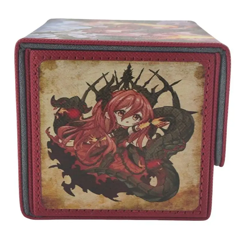 Card Case Yu Gi Oh Promethean Princess Bestower of Flames Tcg Diy Quality Leather Action Toy Figurea Game Collection Storage Box