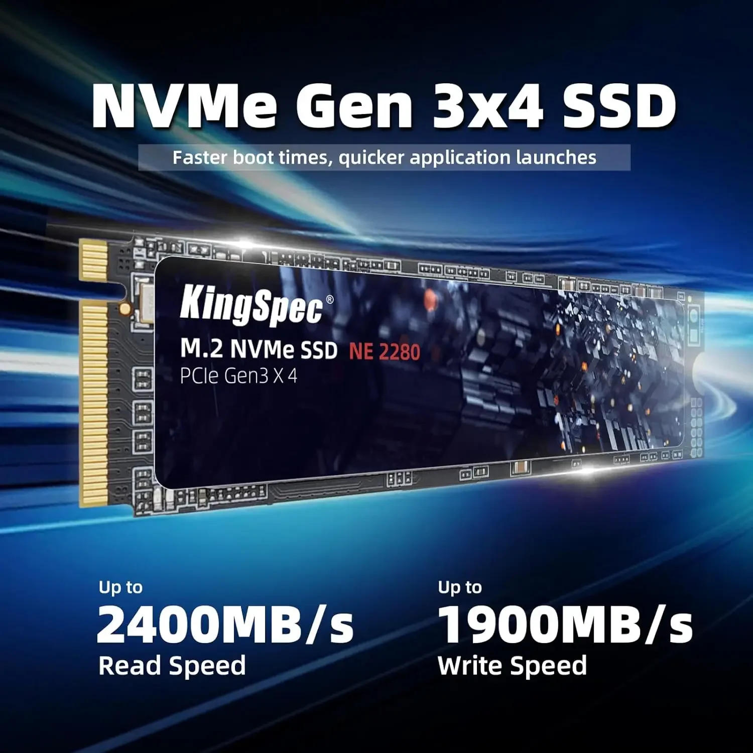 KingSpec NVMe SSD 128GB 256GB 512GB PCIe 3.0 Internal Solid State Drive 1TB Hard Disk For HP Laptop Desktop