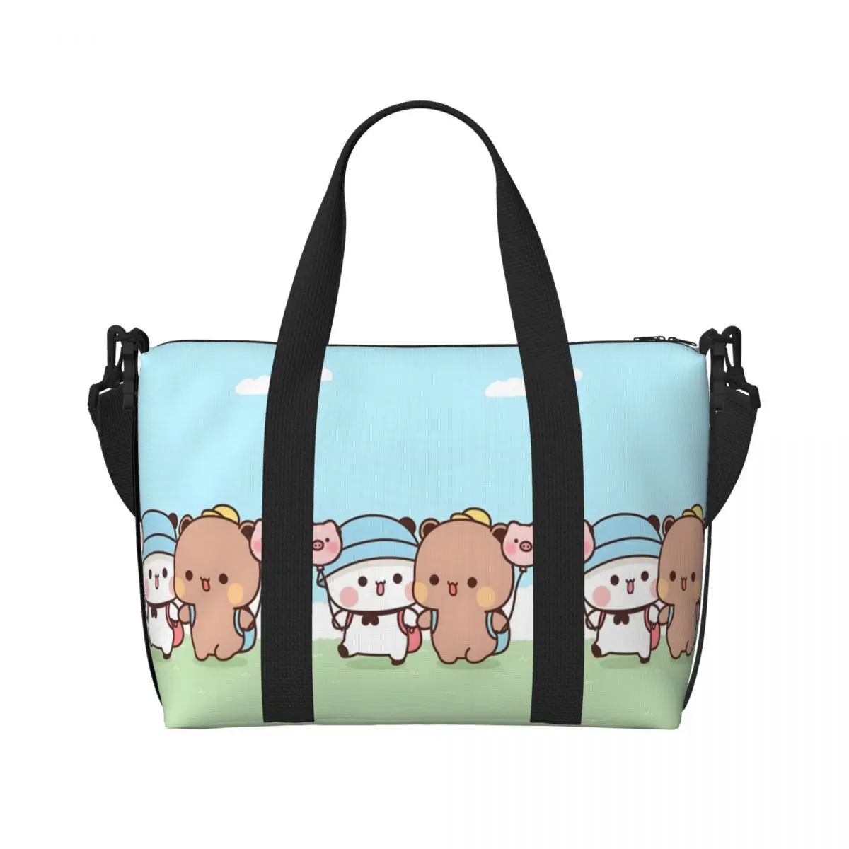 

Custom Bubu Dudu Tote Bag Women Large Capacity Kawaii Gym Beach Shoulder Travel Bag