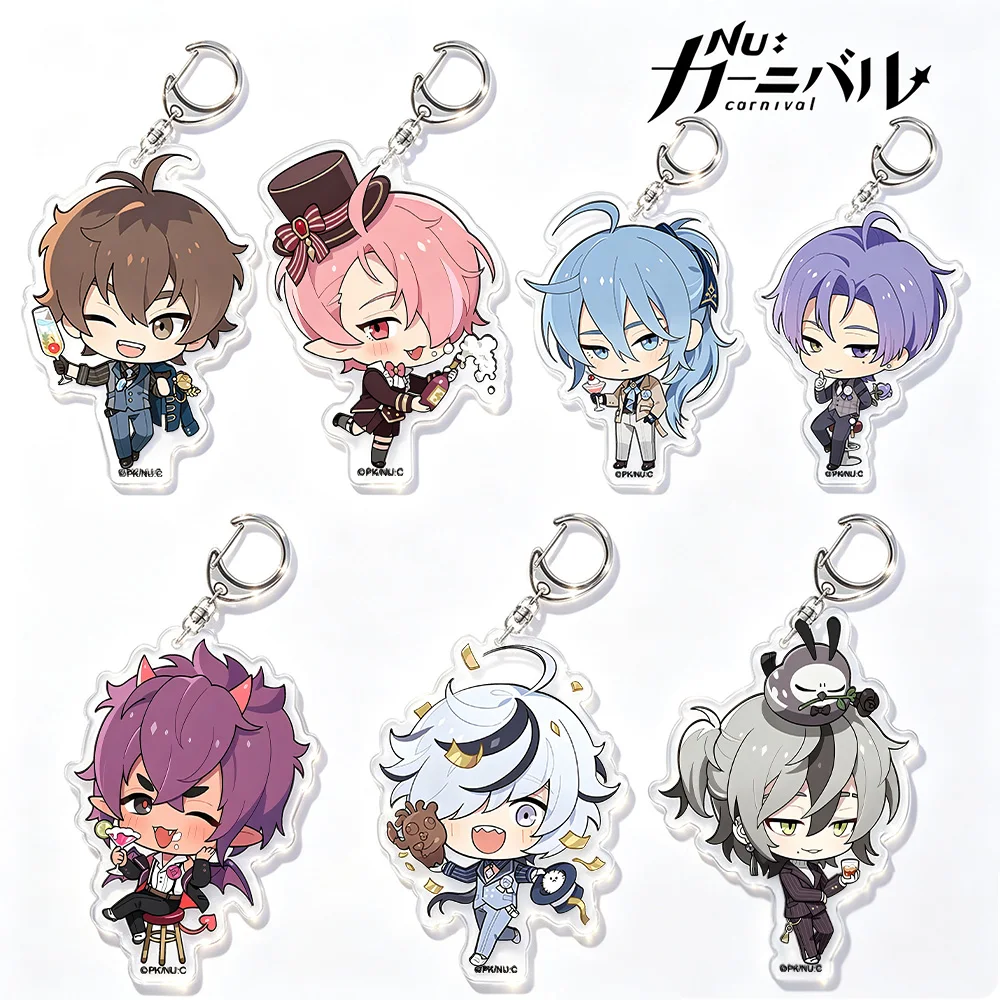 Nu: Carnival Morvay Eiden Edmond Olivine Quincy Kuya Blade Dante Rei Chibi Acrylic Key Chain holiday gift Bag pendant Anime Toy