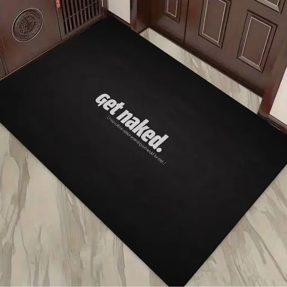 Humorous Door Mat Parental Advisory Explicit Content Pattern Felt