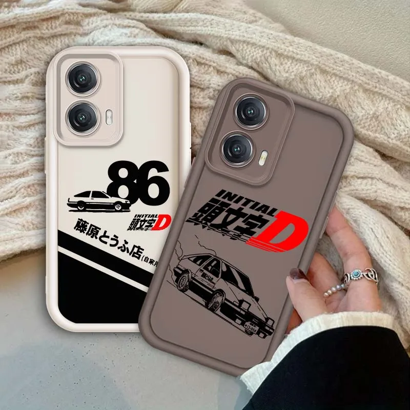 

Initial D Popular Art Phone Case For Motorola G85 Edge 50 G24 G35 E14 G04 G34 G Stylus G54 G13 G32 G14 5G Eye Ladder
