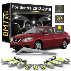 BMTxms 6Pcs Canbus LED Interior Light Bulb Kit For Nissan Sentra B17 2013 2014 2015 2016 2017 2018 2019 Car Indoor Trunk Lamp