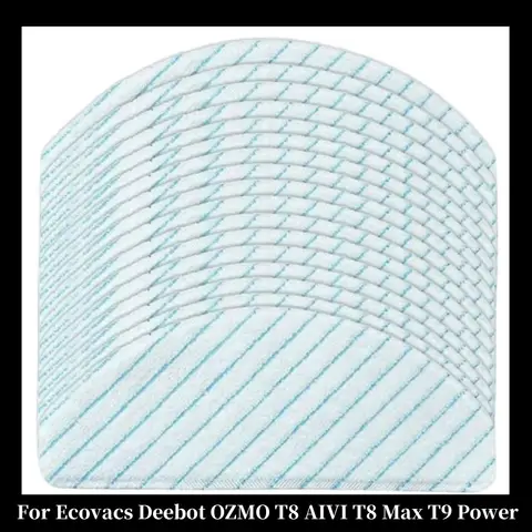 Disposable Strong Rag Mop Cloths Pads for Ecovacs Deebot OZMO T8 AIVI T8 Max T9 Power/Max Vacuum Cleaner Parts