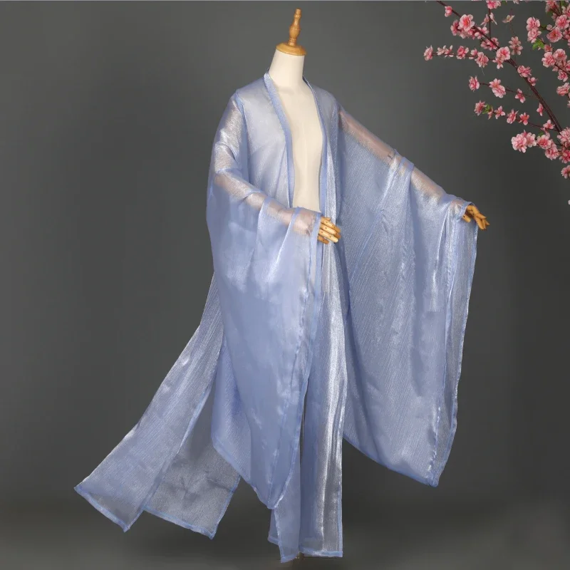 ancient-style-wide-sleeve-chinese-hanfu-cardigan-elegant-tulle-shiny-chiffon-overcoat-cloak-dance-performance-cosplay-costume