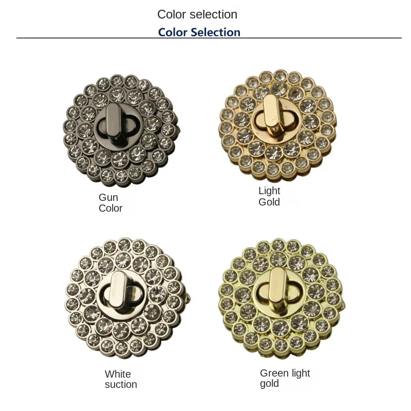 금속 삼각형 턴 프레스 잠금, 푸시 잠금, 금속 트위스트 잠금, 핸드백 액세서리