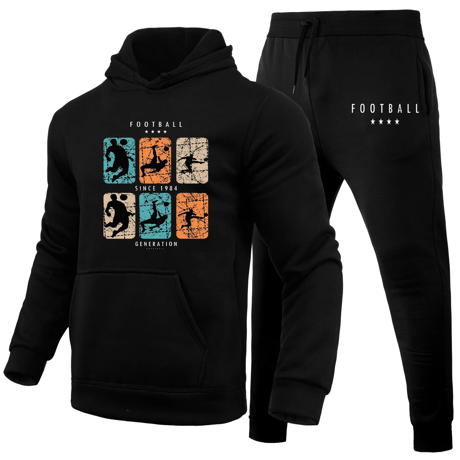 Men's sportswear 2-piece set, men's trendy sweaters, running sportswear, autumn sportswear