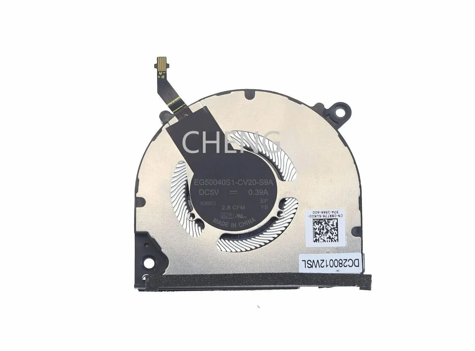 PJE Laptop CPU Cooling Fan for EG50040S1-CV20-S9A DC5V 0.39A 4-Pin 0XRT76 XRT76