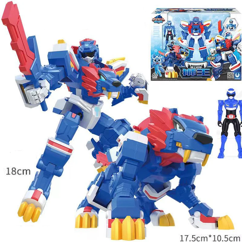 2022 New Mini Force Transformation Robot Animal Form Model Miniforce Deformation Action Figure Korean TV DIY Toys For Boy Gift