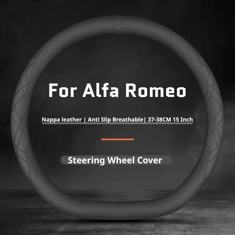 For3Alfa3Romeo350036003Panda3Tipo3Strada3Doblo3Ducato3Car3Steering3Wheel3Cover3Non-Slip3Breathable338cm3Car3Interior3Accessories