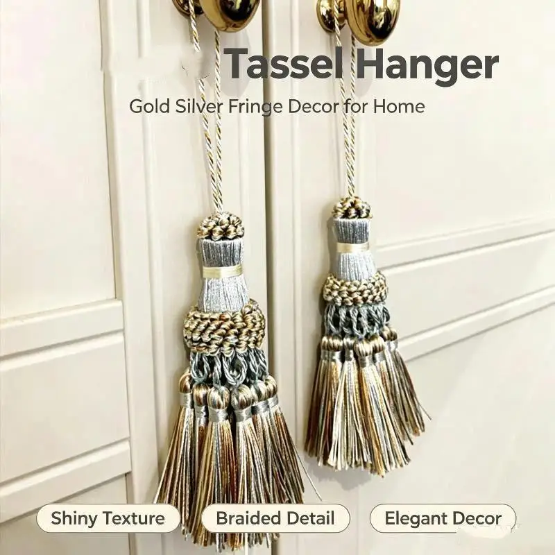 Tassels Hanging Decoration Crafts Silk Fringe Tassel Keychains Brush DIY Decor For Bags Doors Curtain Bookmarks Keys