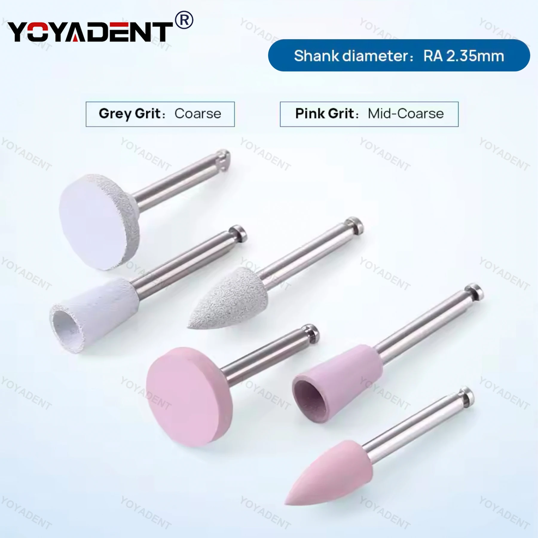 Dental Polishing Set Mixed Brush Head Polishing Grinding Head For Low Speed Handpiece Fit Resin Ceramic Etc Burnishing 12Pcs/Box