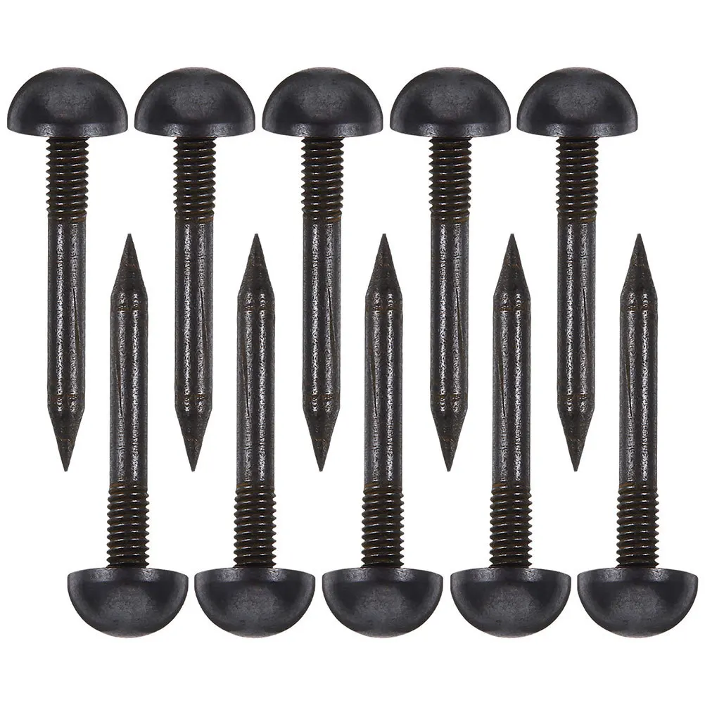 

10Pcs Copper Decorative Furniture Upholstery Nails Tacks Upholstery Studs for Sofa Chair Vintage Style Furniture Tacks
